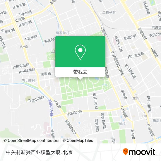 中关村新兴产业联盟大厦地图