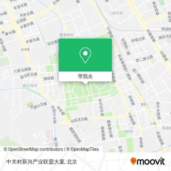 中关村新兴产业联盟大厦地图