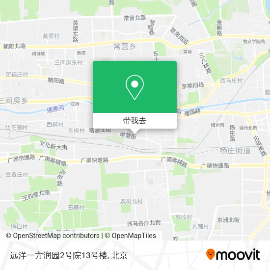 远洋一方润园2号院13号楼地图