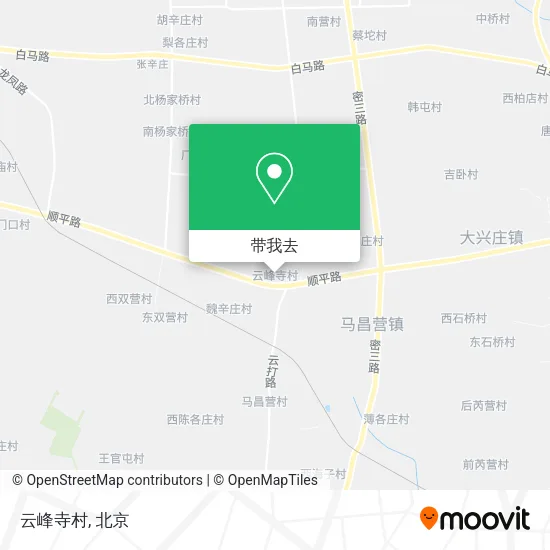 云峰寺村地图