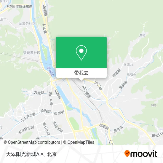 天翠阳光新城A区地图