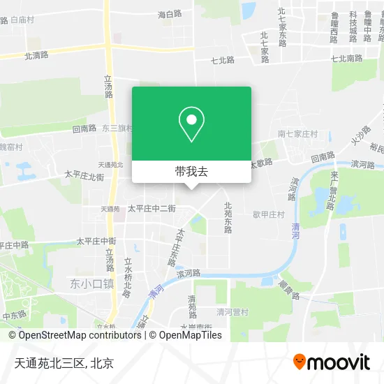 天通苑北三区地图