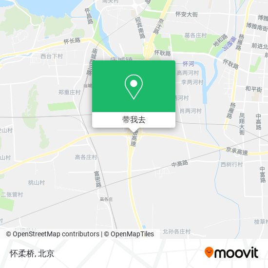 怀柔桥地图
