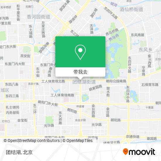 团结湖地图