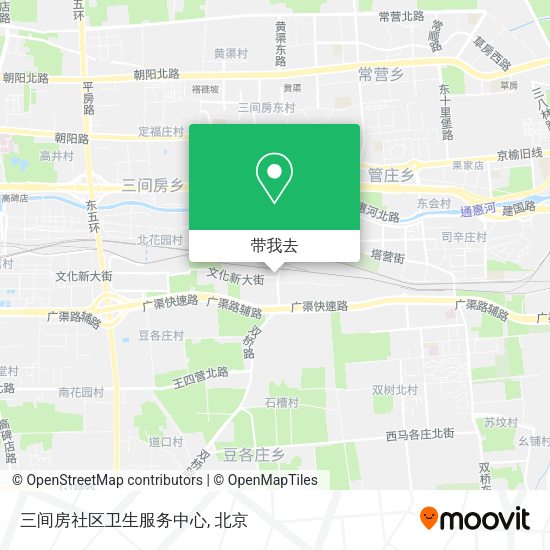 三间房社区卫生服务中心地图