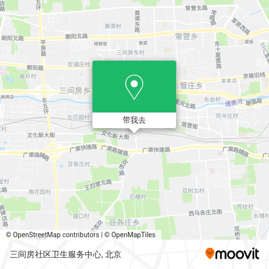 三间房社区卫生服务中心地图