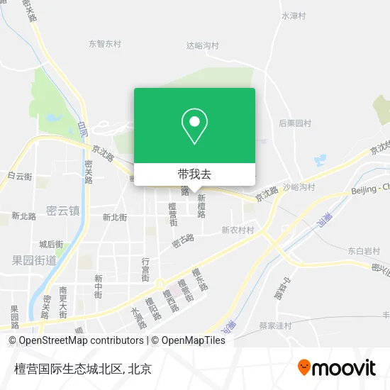 檀营国际生态城北区地图