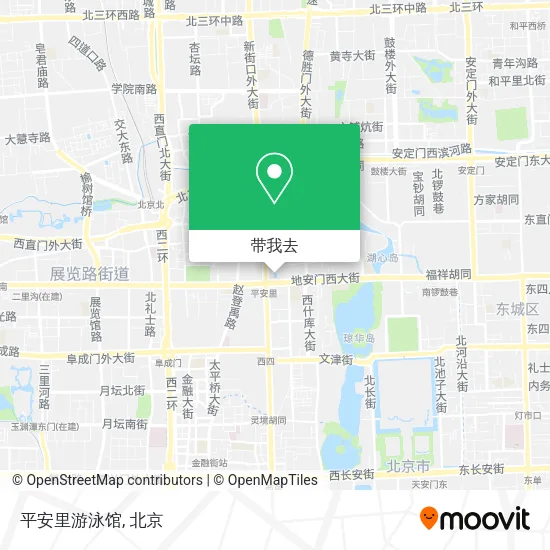 平安里游泳馆地图
