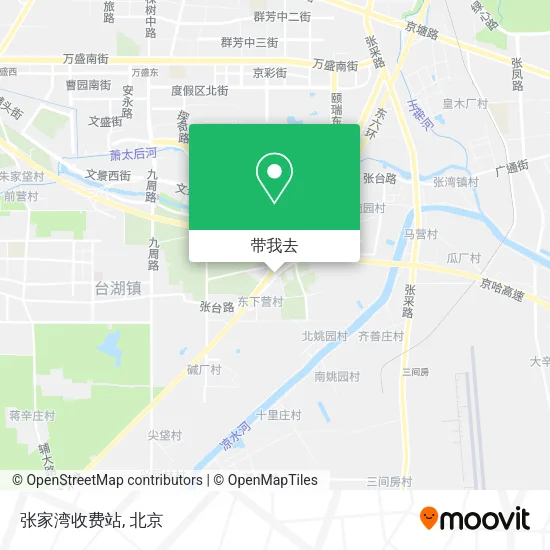 张家湾收费站地图
