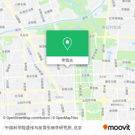 中国科学院遗传与发育生物学研究所地图