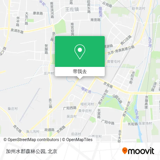 加州水郡森林公园地图