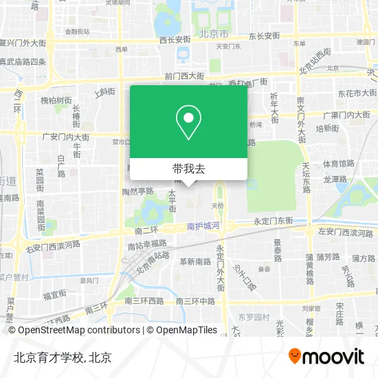 北京育才学校地图