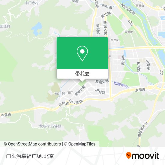 门头沟幸福广场地图