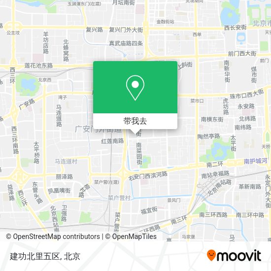 建功北里五区地图