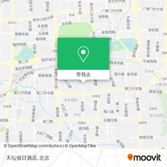 天坛假日酒店地图