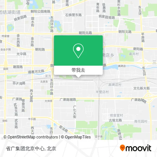 省广集团北京中心地图