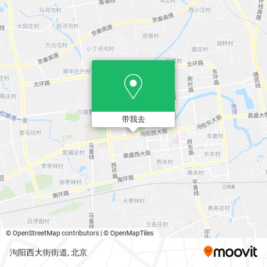 泃阳西大街街道地图
