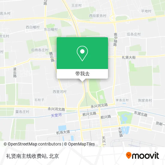 礼贤南主线收费站地图