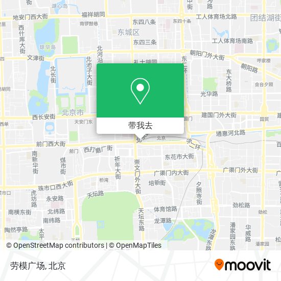 劳模广场地图