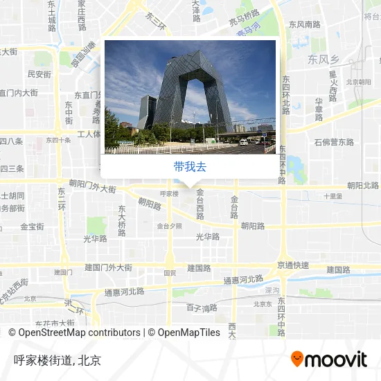 呼家楼街道地图