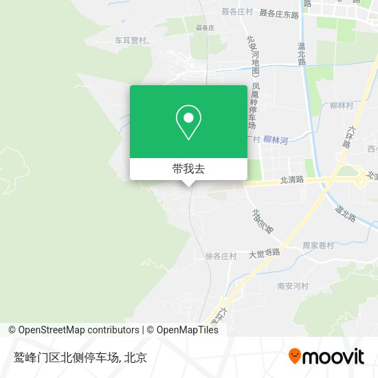 鹫峰门区北侧停车场地图