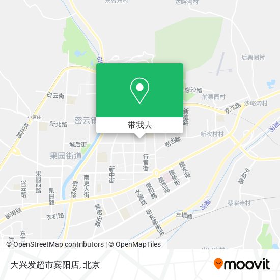 大兴发超市宾阳店地图