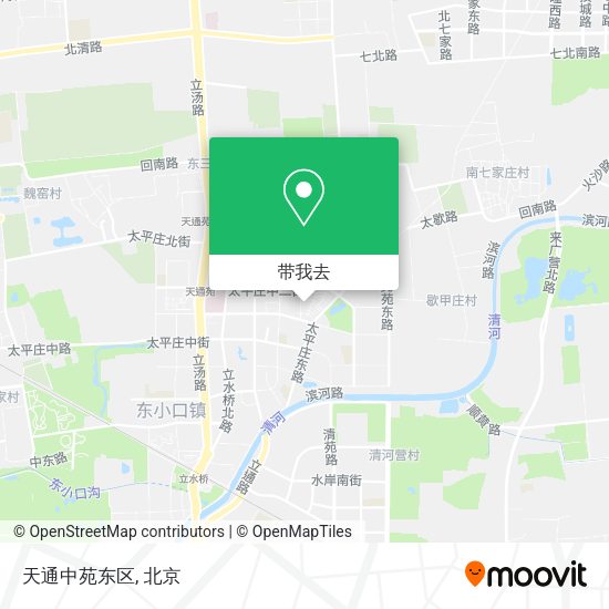 天通中苑东区地图