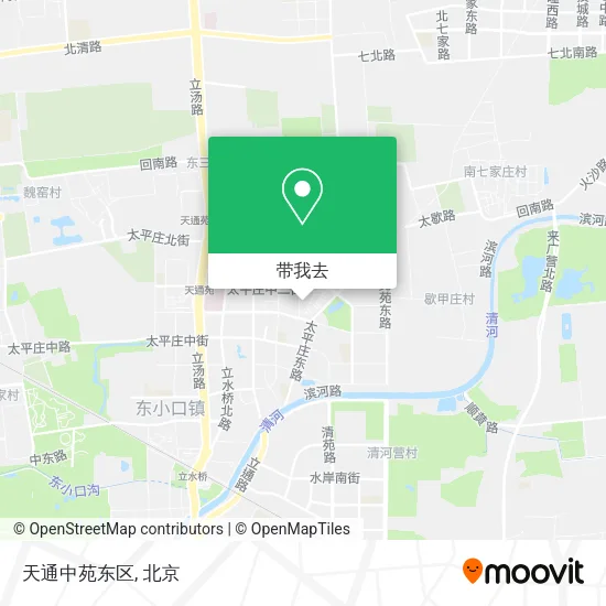 天通中苑东区地图