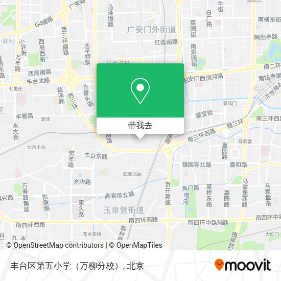 丰台区第五小学（万柳分校）地图