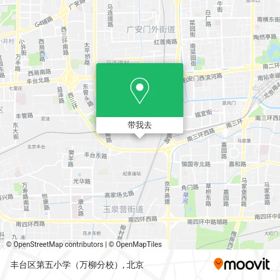 丰台区第五小学（万柳分校）地图