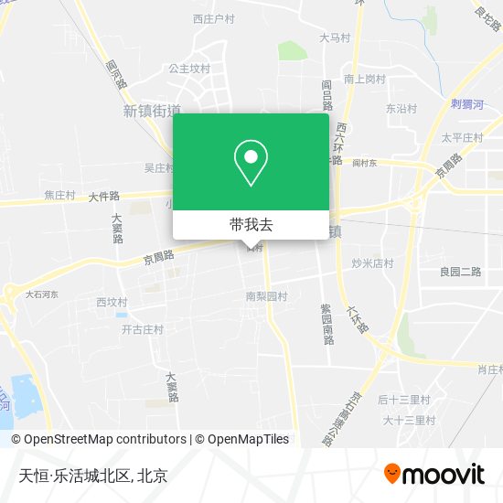 天恒·乐活城北区地图