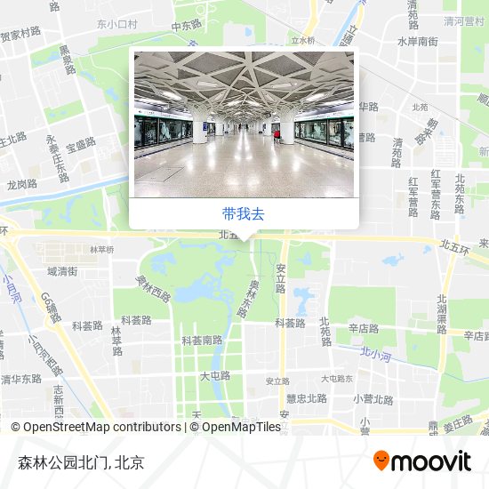 森林公园北门地图