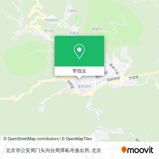 北京市公安局门头沟分局潭柘寺派出所地图