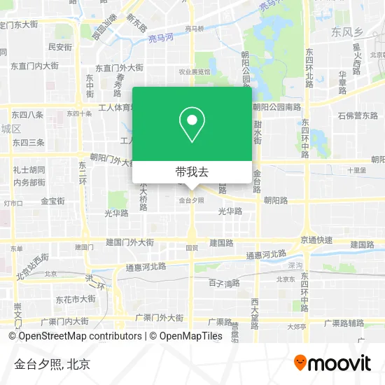 金台夕照地图