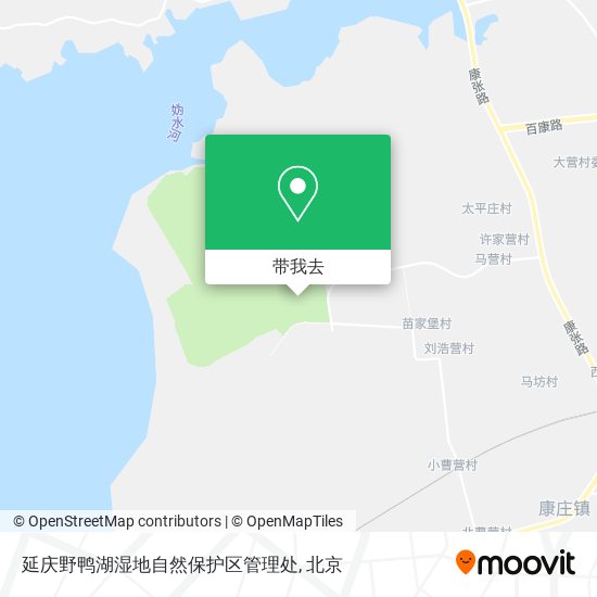 延庆野鸭湖湿地自然保护区管理处地图