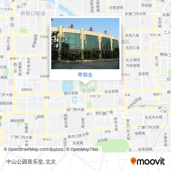 中山公园音乐堂地图