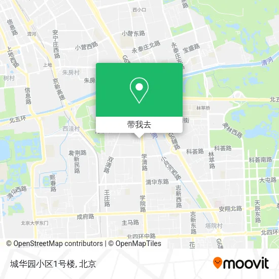 城华园小区1号楼地图