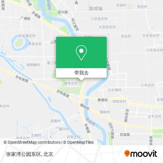 张家湾公园东区地图