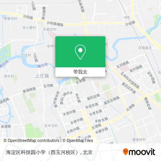 海淀区科技园小学（西玉河校区）地图