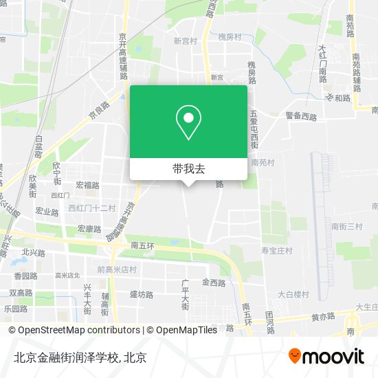 北京金融街润泽学校地图