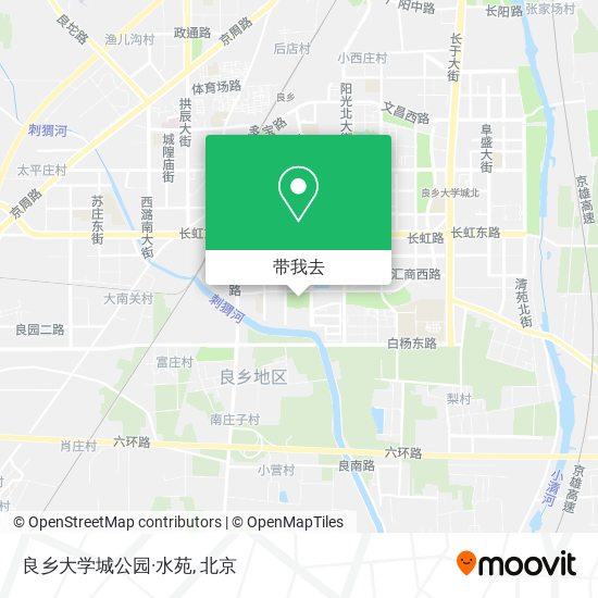 良乡大学城公园·水苑地图