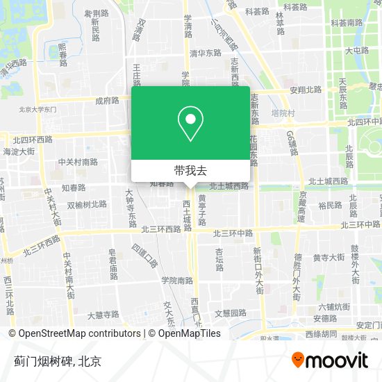 蓟门烟树碑地图