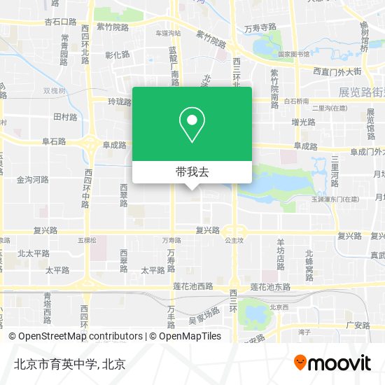 北京市育英中学地图