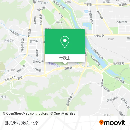 卧龙岗村党校地图