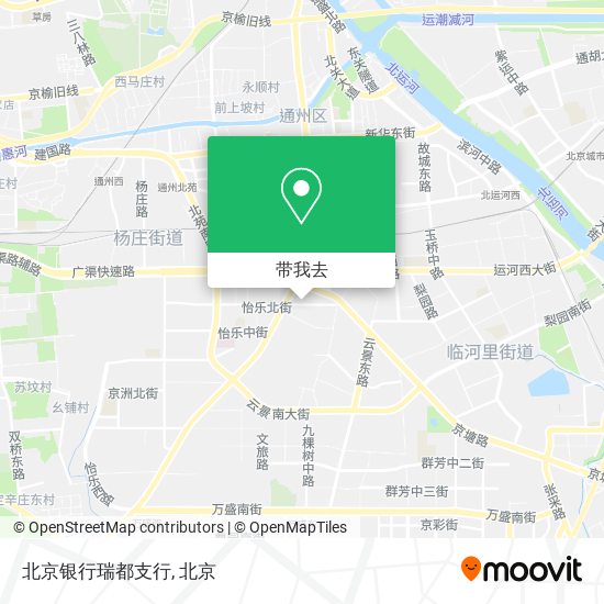 北京银行瑞都支行地图