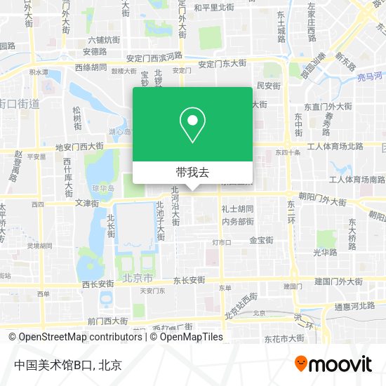 中国美术馆B口地图