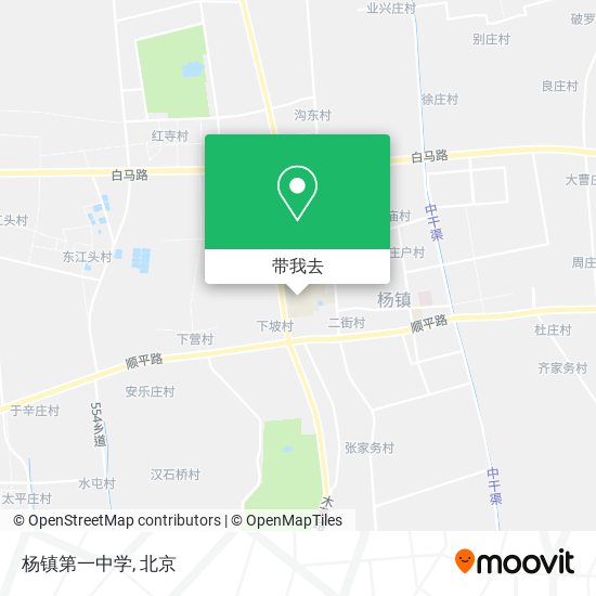杨镇第一中学地图