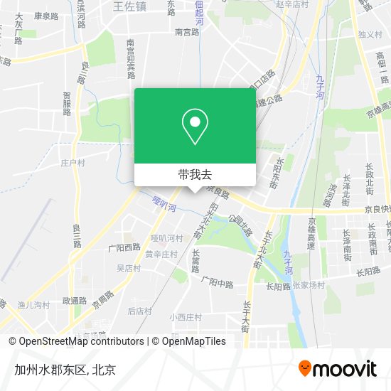 加州水郡东区地图
