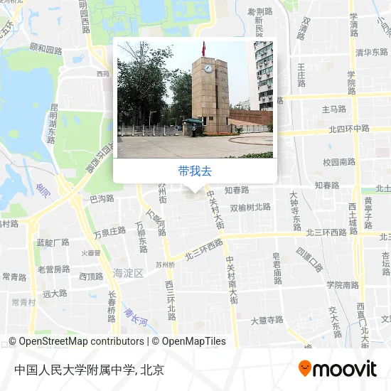 中国人民大学附属中学地图
