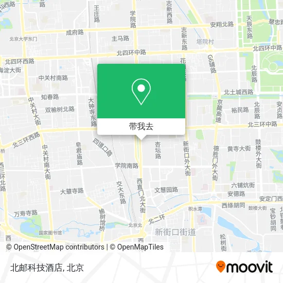 北邮科技酒店地图